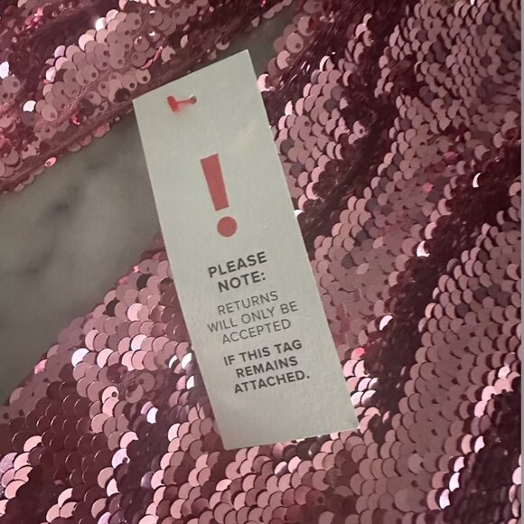 Radiant Glamour: Bardot Sequin One Shoulder Mini Dress in Lili Pink, Size 12 - Picture 3 of 9